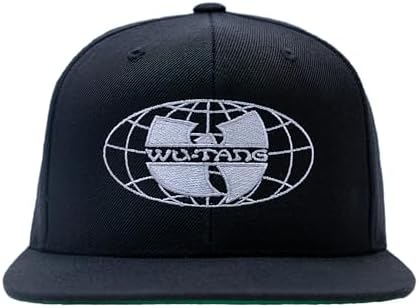 Men's Wu Tang Clan World-Wide Baseball Cap One Size Black at